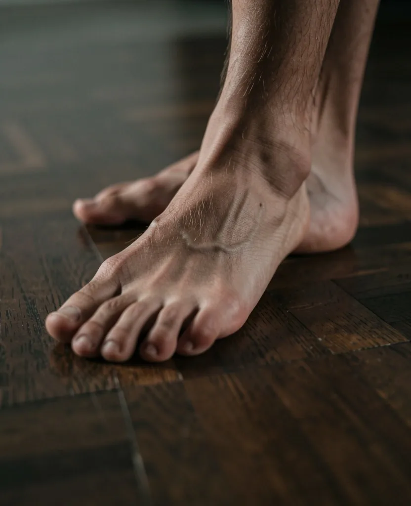 Détail d'un mouvement sur parquet