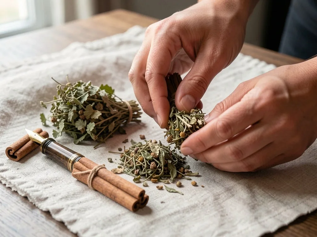Carnet de retours d'expérience avec herbes traditionnelles